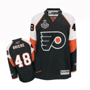 Reebok Danny Briere Philadelphia Flyers Authentic Third Jersey with Stanley Cup Finals - Black