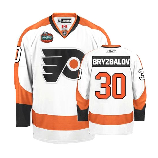 Reebok Ilya Bryzgalov Philadelphia Flyers Winter Classic Authentic Jersey - White