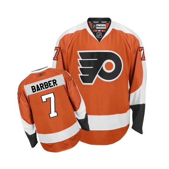 Reebok Bill Barber Philadelphia Flyers Premier Jersey - Orange