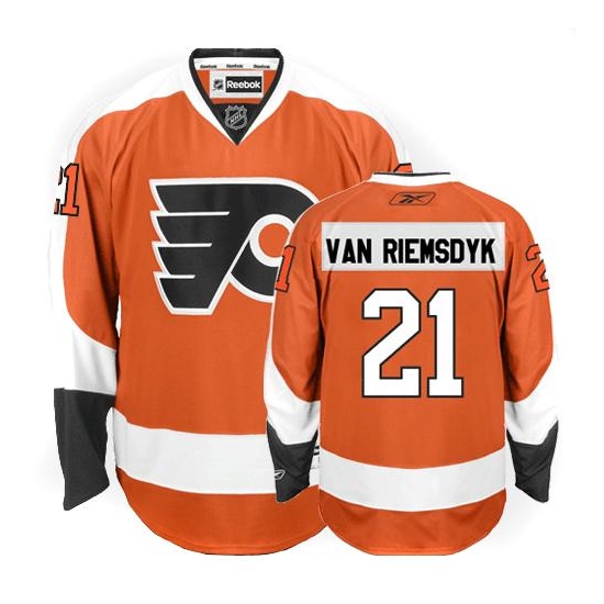 Reebok James van Riemsdyk Philadelphia Flyers Premier Home Jersey - Orange