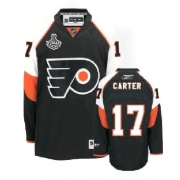 Reebok Jeff Carter Philadelphia Flyers Authentic Third Jersey with Stanley Cup Finals Patch - Black