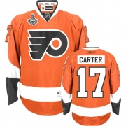 Reebok Jeff Carter Philadelphia Flyers Authentic Home Jersey with Stanley Cup Finals Patch - Orange