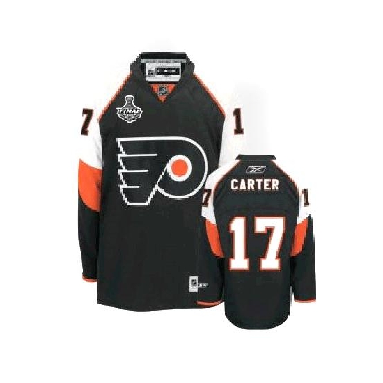 Reebok Jeff Carter Philadelphia Flyers Premier Third Jersey with Stanley Cup Finals Patch - Black