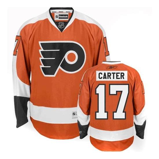 Reebok Jeff Carter Philadelphia Flyers Premier Home Jersey - Orange