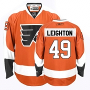Reebok Michael Leighton Philadelphia Flyers Authentic Home Jersey - Orange