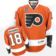 Reebok Mike Richards Philadelphia Flyers Authentic Home Jersey with Stanley Cup Finals Patch - Orange