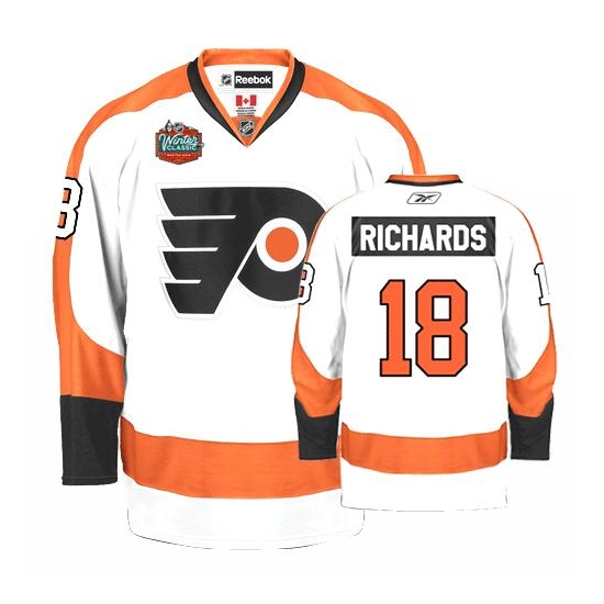 Reebok Mike Richards Philadelphia Flyers Authentic Winter Classic Jersey - White