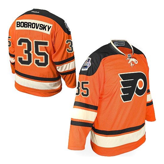 Reebok Sergei Bobrovsky Philadelphia Flyers Official 2012 Winter Classic Authentic Jersey - Orange