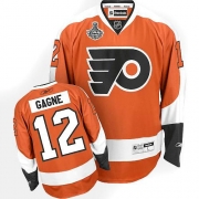 Reebok Simon Gagne Philadelphia Flyers Authentic Home Jersey with Stanley Cup Finals Patch - Orange