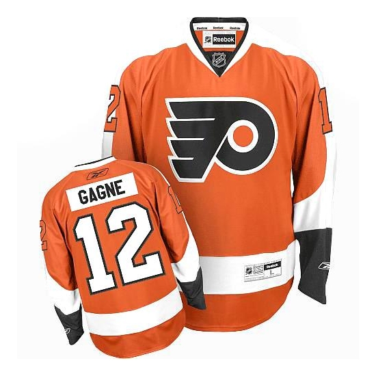 Reebok Simon Gagne Philadelphia Flyers Authentic Jersey - Orange