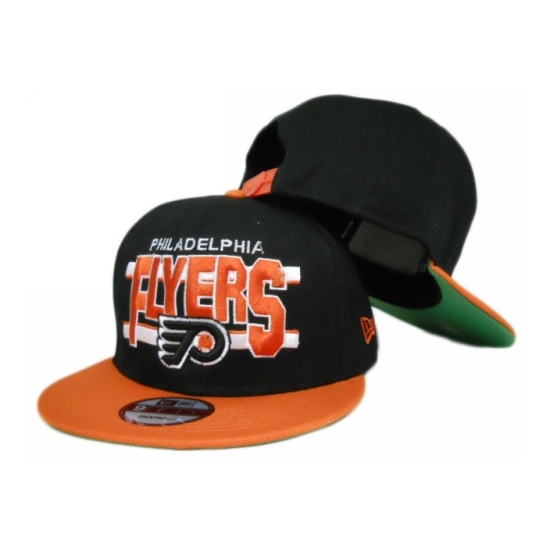 NHL Philadelphia Flyers Stitched New Era 9FIFTY Snapback Hats Black
