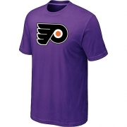 Philadelphia Flyers Mens Team Logo Short Sleeve T-Shirt - Purple