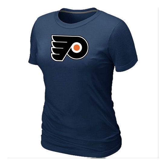 Philadelphia Flyers Women's Team Logo Short Sleeve T-Shirt - Dark Blue