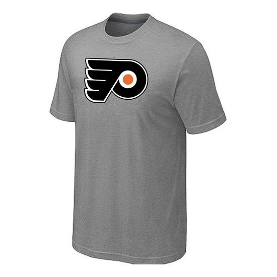 Philadelphia Flyers Mens Team Logo Short Sleeve T-Shirt - Light Grey