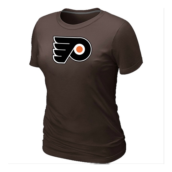 Philadelphia Flyers Women's Team Logo Short Sleeve T-Shirt - Brown