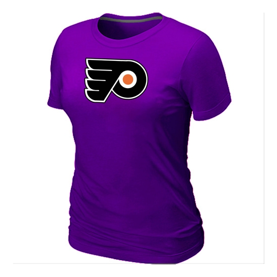 Philadelphia Flyers Women's Team Logo Short Sleeve T-Shirt - Purple