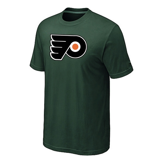 Philadelphia Flyers Mens Team Logo Short Sleeve T-Shirt - Dark Green