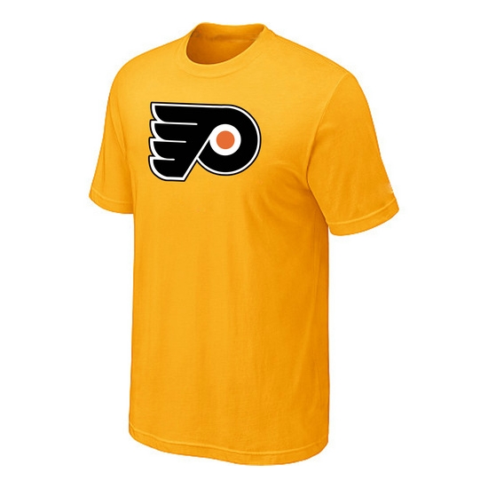 Philadelphia Flyers Mens Team Logo Short Sleeve T-Shirt - Yellow