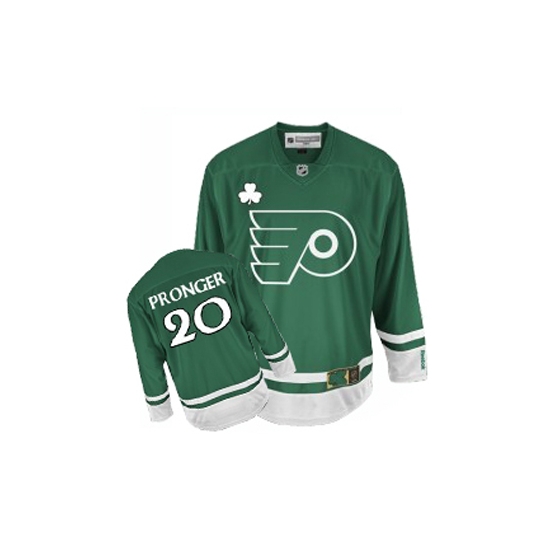 Reebok Chris Pronger Philadelphia Flyers Youth Authentic St Patty's Day Jersey - Green
