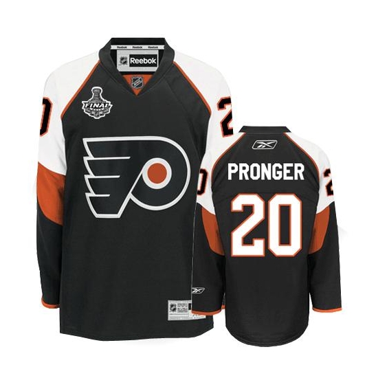 Reebok Chris Pronger Philadelphia Flyers Premier Third Jersey with Stanley Cup Finals Patch - Black