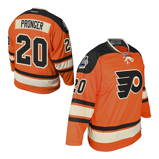 Reebok Chris Pronger Philadelphia Flyers Youth Official 2012 Winter Classic Premier Jersey - Orange