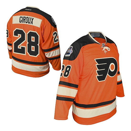 Reebok Claude Giroux Philadelphia Flyers Youth Official 2012 Winter Classic Authentic Jersey - Orange