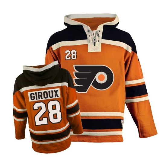 Claude Giroux Philadelphia Flyers Old Time Hockey Sawyer Hooded Sweatshirt Premier Jersey - Orange