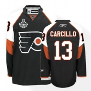 Reebok Daniel Carcillo Philadelphia Flyers Authentic Third Jersey with Stanley Cup Finals Patch - Black