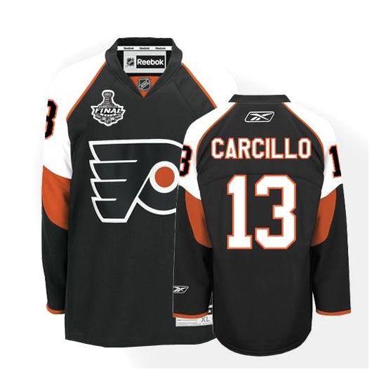 Reebok Daniel Carcillo Philadelphia Flyers Authentic Third Jersey with Stanley Cup Finals Patch - Black