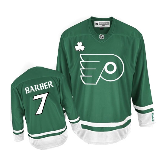 Reebok Bill Barber Philadelphia Flyers Authentic St Patty's Day Jersey - Green
