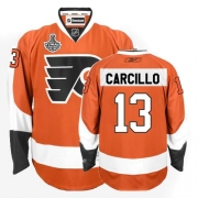 Reebok Daniel Carcillo Philadelphia Flyers Authentic Home Jersey with Stanley Cup Finals Patch - Orange