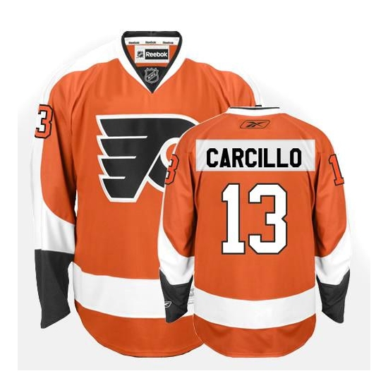 Reebok Daniel Carcillo Philadelphia Flyers Authentic Home Jersey - Orange